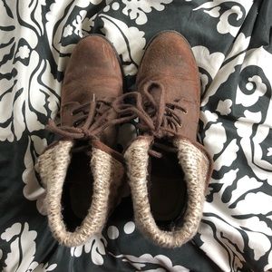 Brown booties